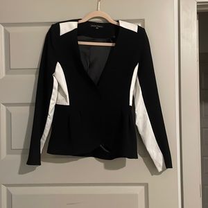 Black and white blazer from Neiman Marcus.